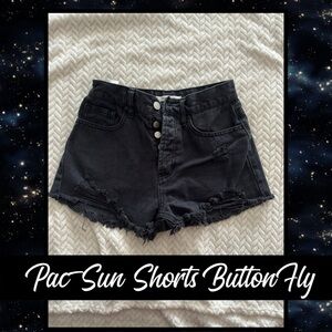 PAC Sun black cut off shorts size 24